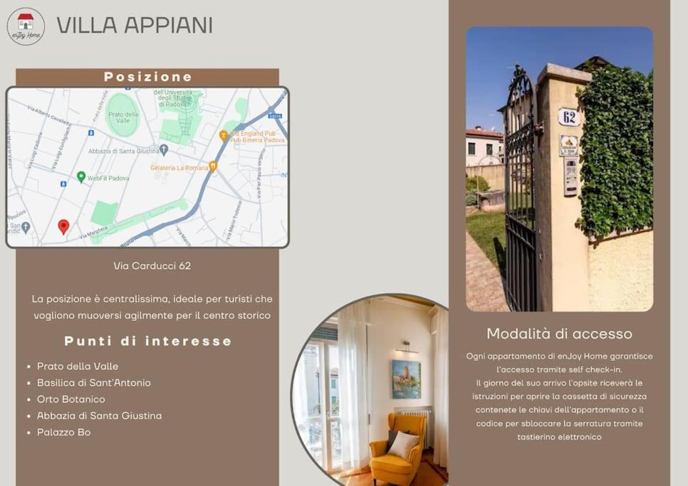 Enjoy Home - Villa Appiani, Prato Della Valle Падуа Екстериор снимка